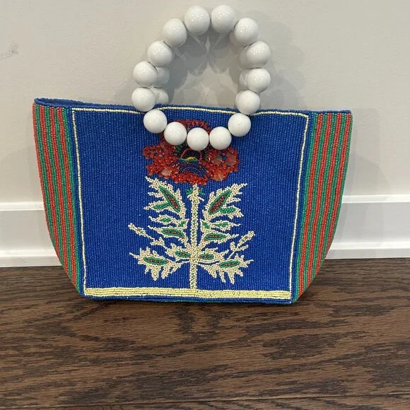 Beaded Structured Tote by Anthropologie - NWOT - Picture 5 of 6